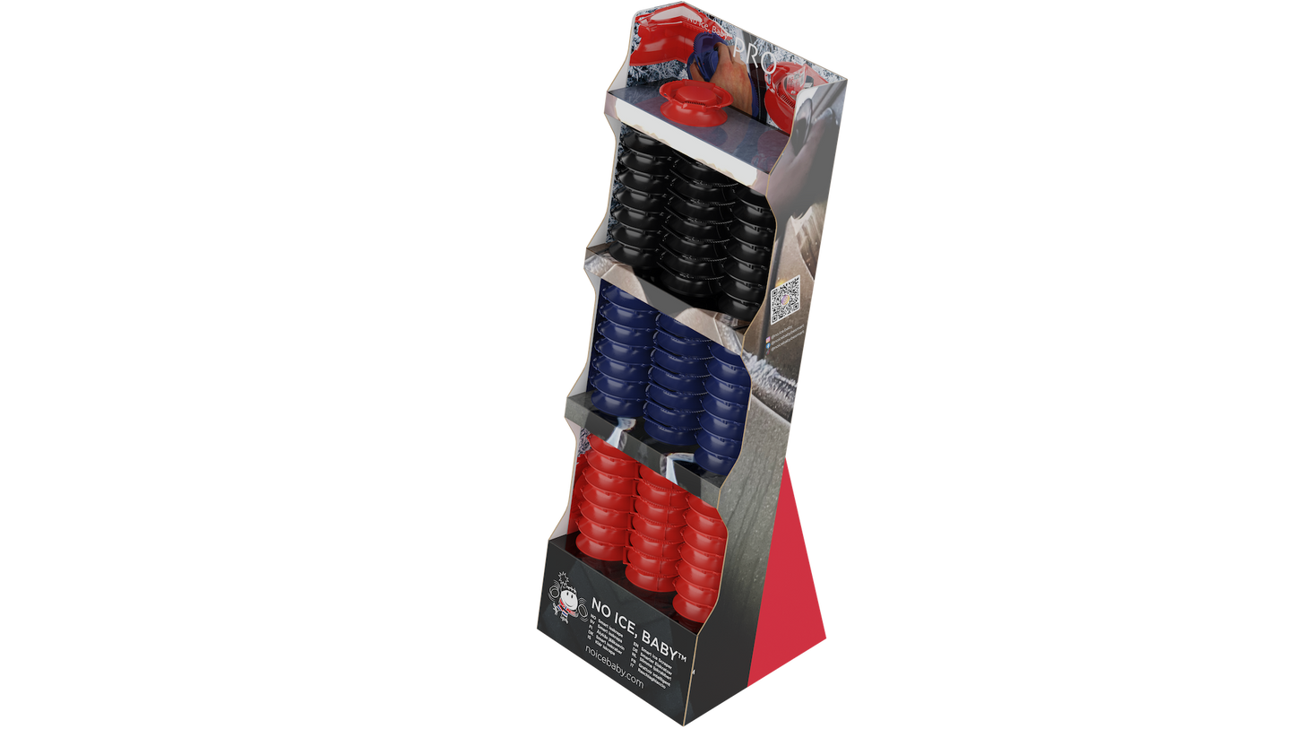 Pallet, 7 pcs of No Ice, Baby™ PRO Shop Display - 24pc RED, 24pc BLUE, 24pc BLACK - 93 kg